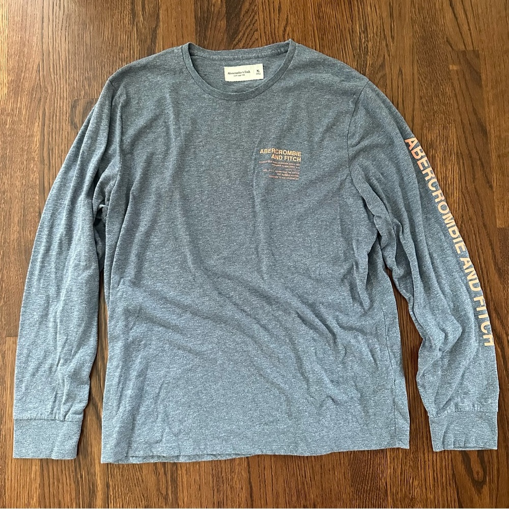 Abercrombie and Fitch Men’s Long Sleeve Graphic Tee Shirt Size XL